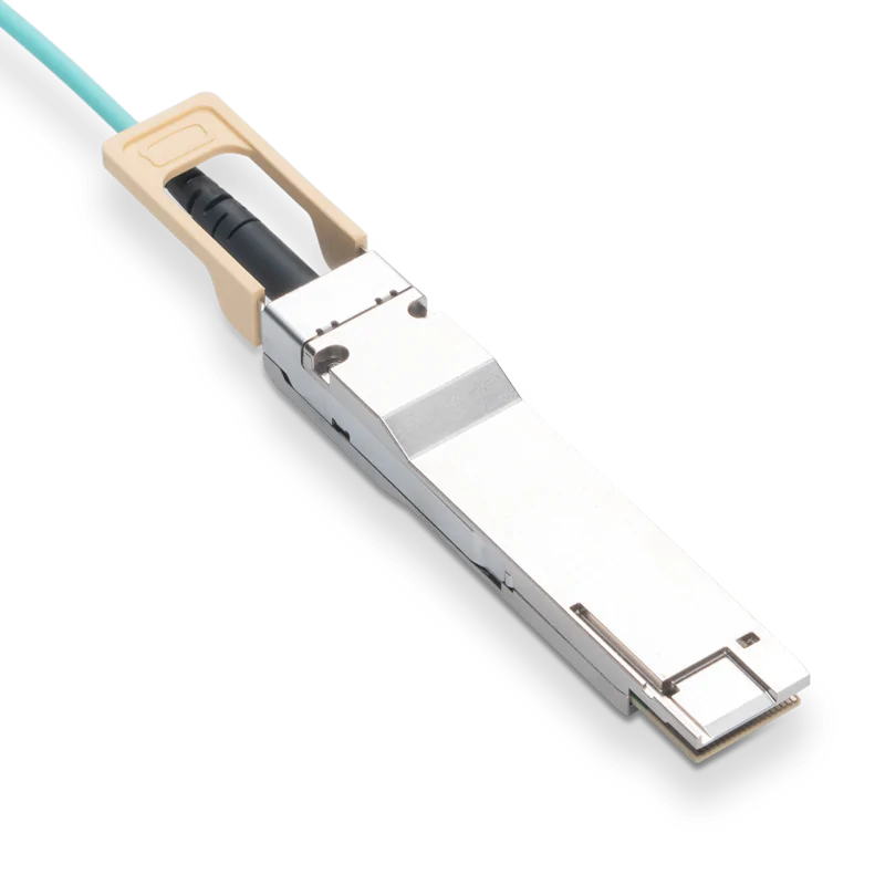 NVIDIA/Mellanox Compatible 1m 400G QSFP-DD to 2X200G QSFP56 Breakout AOC view 3