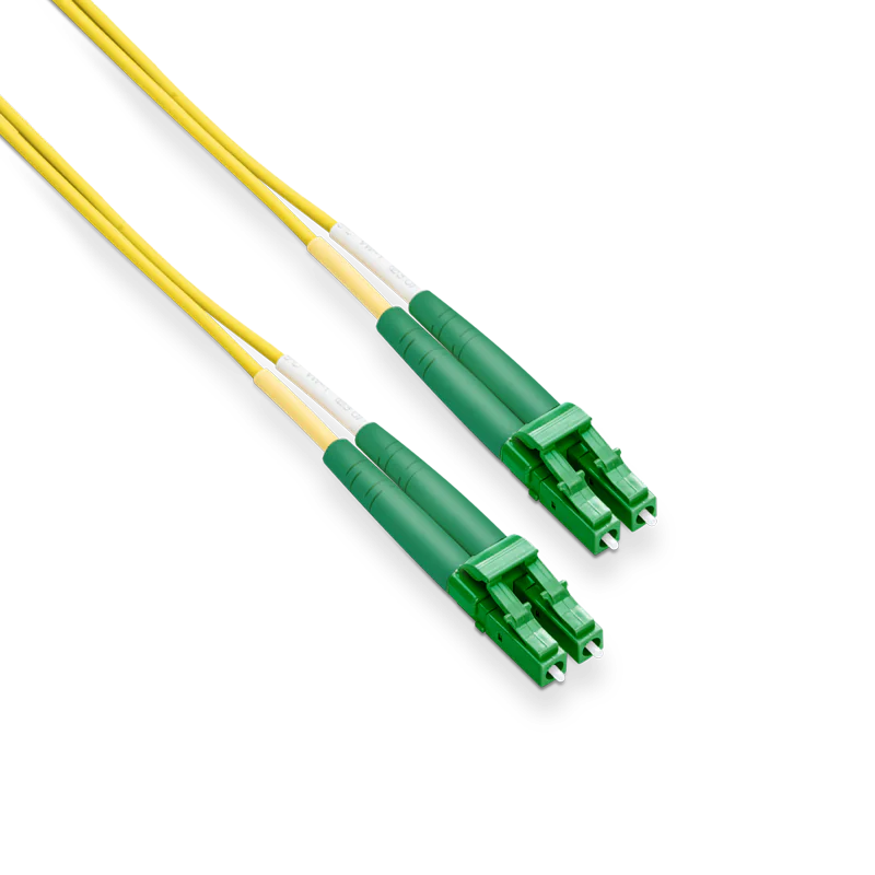 1m (3ft) OS2 LC APC to LC APC Duplex PVC (OFNR) 2.0mm Fiber Patch Cable view 2