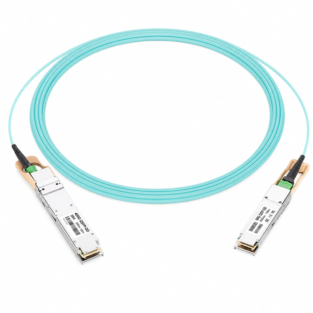 NVIDIA/Mellanox Coding Target InfiniBand HDR OSFP 200G(Flat Top) to QSFP56 200G(Flat Top) AOC Cable 3m view 2
