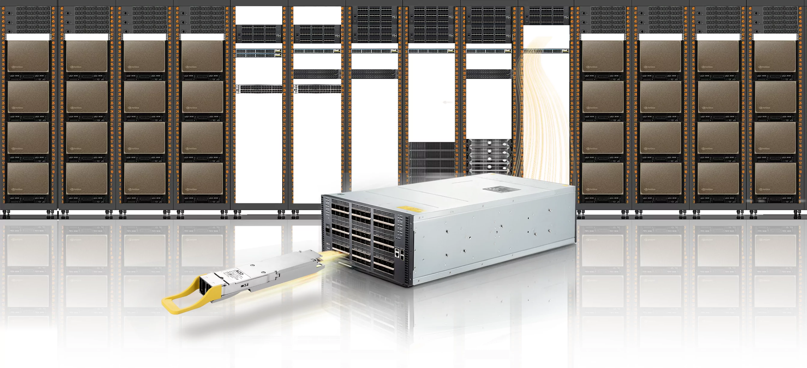 NVIDIA/Mellanox Coding Target MMS4A00-XM/MMS4C10-XM (980-9IAH1-00XM00/980-9IAU0-00XM01) Compatible 1.6T OSFP224 DR8... detail