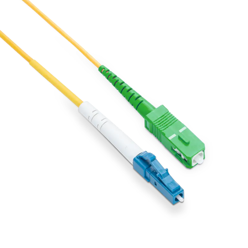 1m (3ft) OS2 LC UPC to SC APC Simplex PVC (OFNR) 2.0mm Fiber Optic Patch Cable view 4