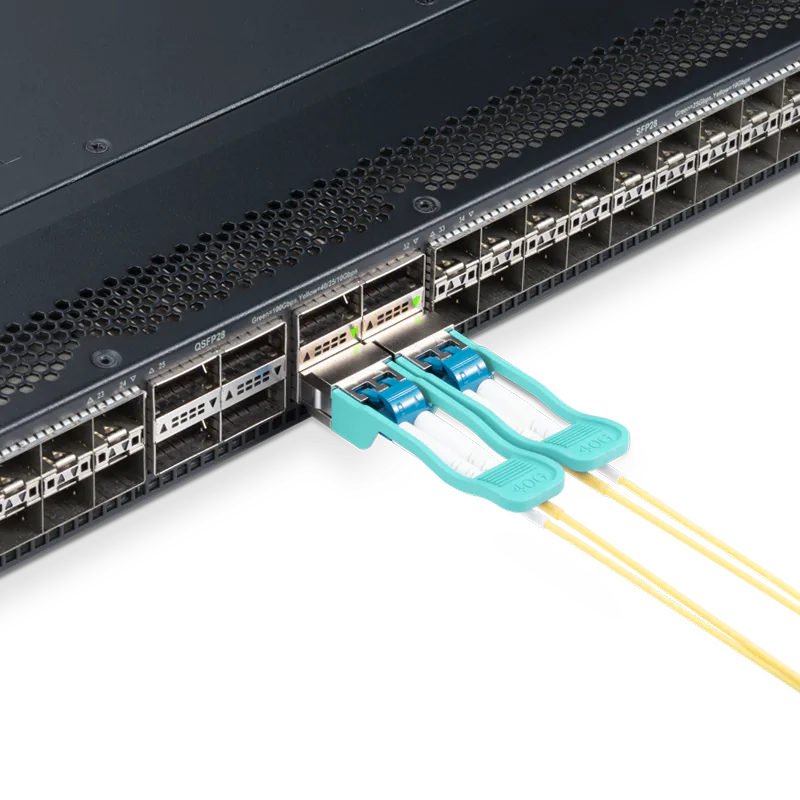 40GBASE-LX4 QSFP+ 1310nm 150m（OM3）2km（SMF） MMF/SMF Module for Cisco view 6