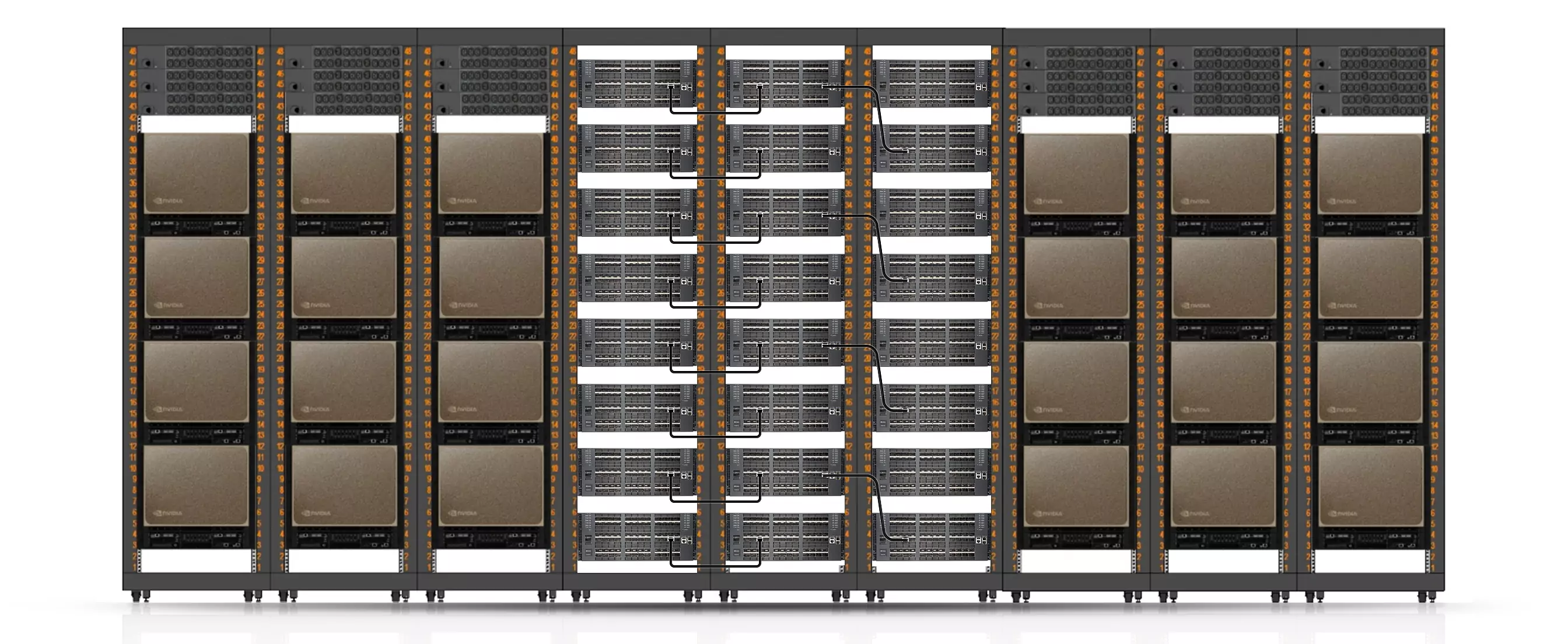 NVIDIA/Mellanox Compatible 3m (10ft) InfiniBand XDR Twin-port 2x800Gb/s OSFP224 IHS/Finned Top to 2x800Gb/s OSFP224... detail