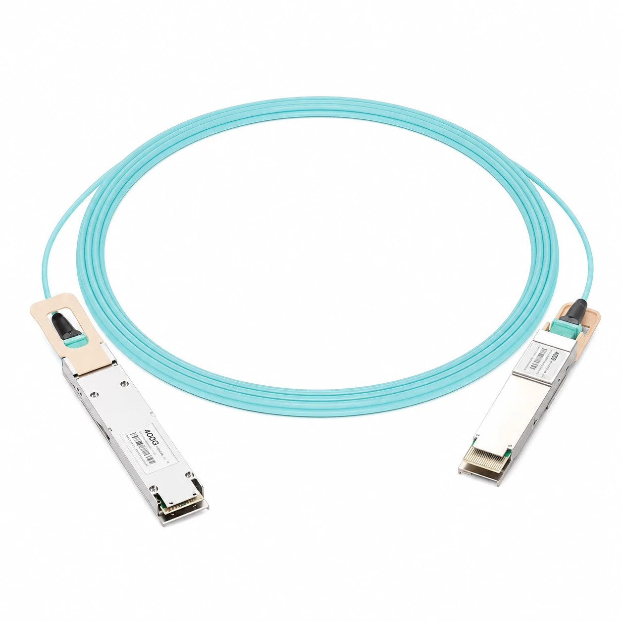 NVIDIA/Mellanox Compatible 3m (10ft) 400G OSFP to QSFP-DD Active Optical Cable view 2