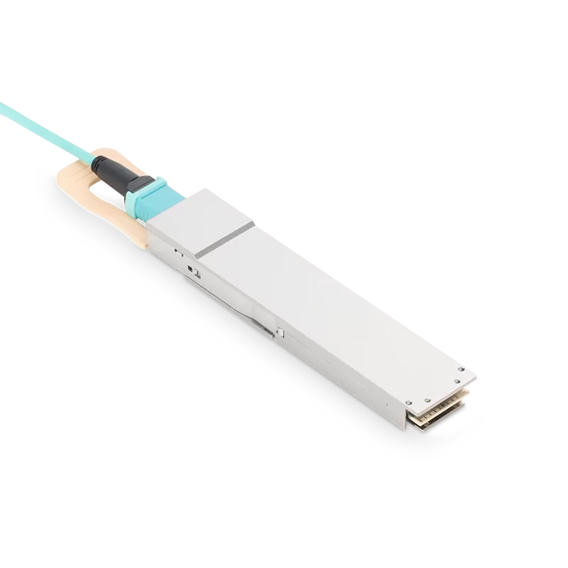 NVIDIA/Mellanox Compatible 3m (10ft) 400G OSFP to QSFP-DD Active Optical Cable view 4