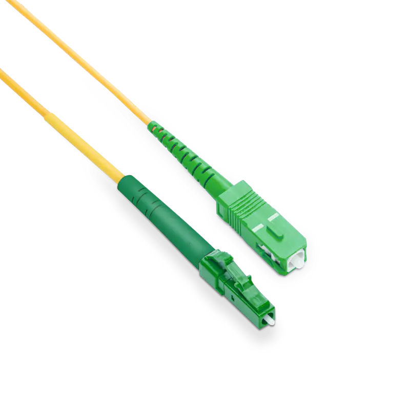 1m (3ft) OS2 LC APC to SC APC Simplex PVC (OFNR) 2.0mm Fiber Optic Patch Cable view 4