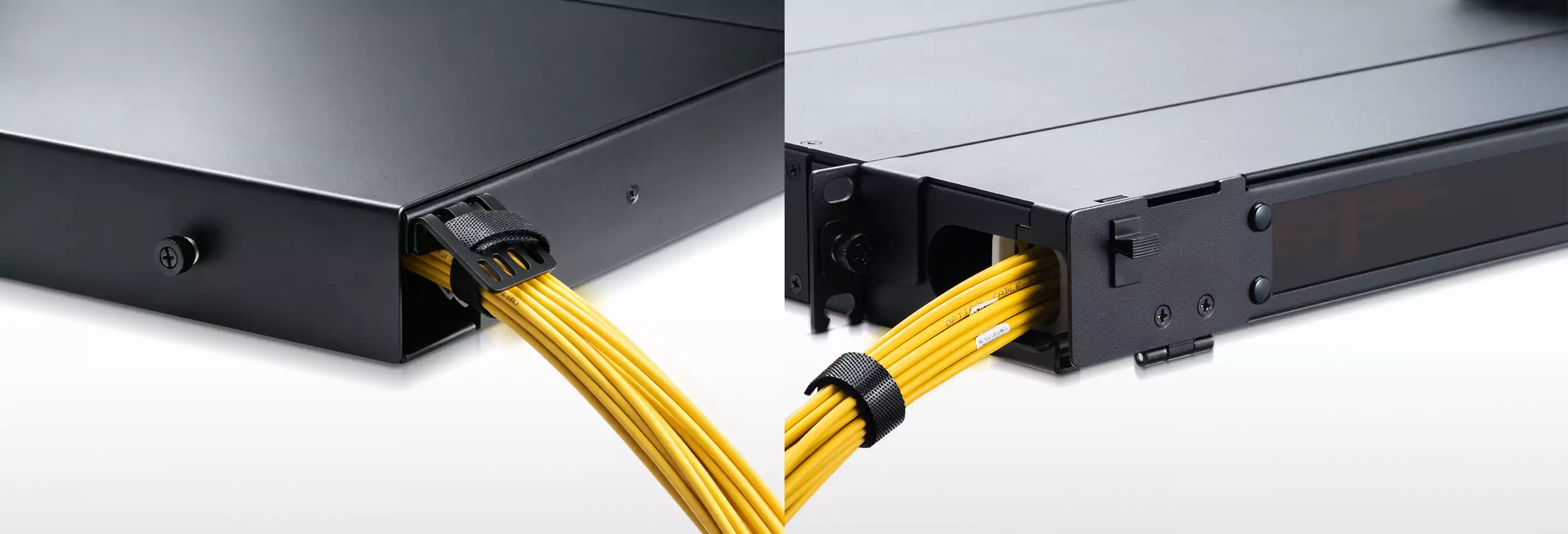 FEN-1U4SD 1U sliding fiber enclosure holds up to 4 panels/cassettes for up to 1152 fibers detail