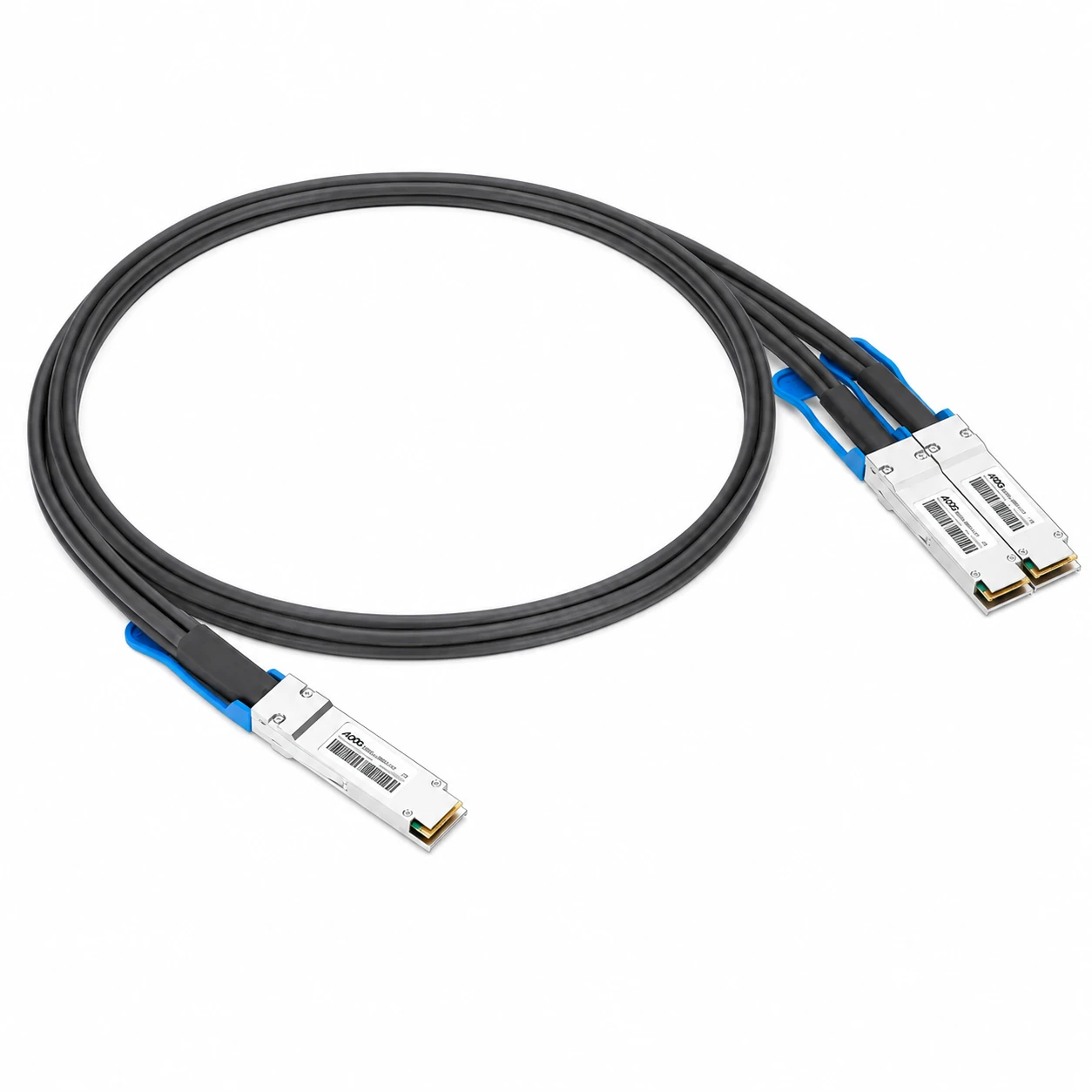 1m (3ft) 200G QSFP56 to 2X100G DSFP Passive DAC Breakout Cable for NVIDIA/Mellanox