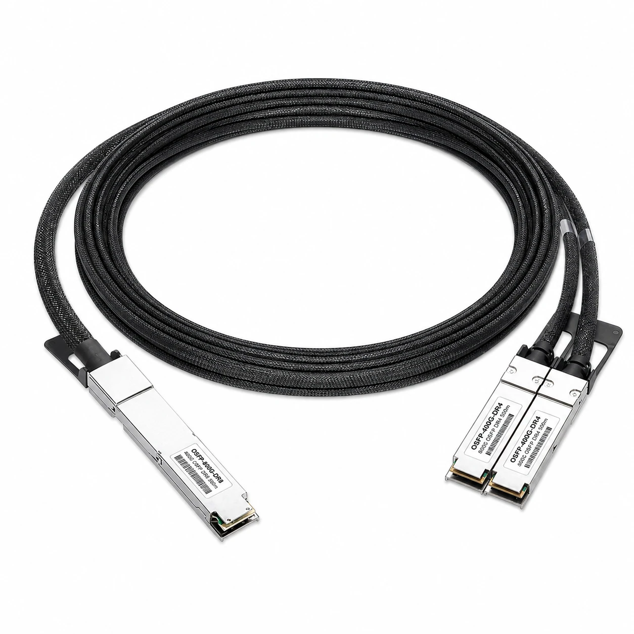 NVIDIA/Mellanox Coding Target MCA7J65-N004 800G OSFP to QSFP112 Breakout DAC view 2