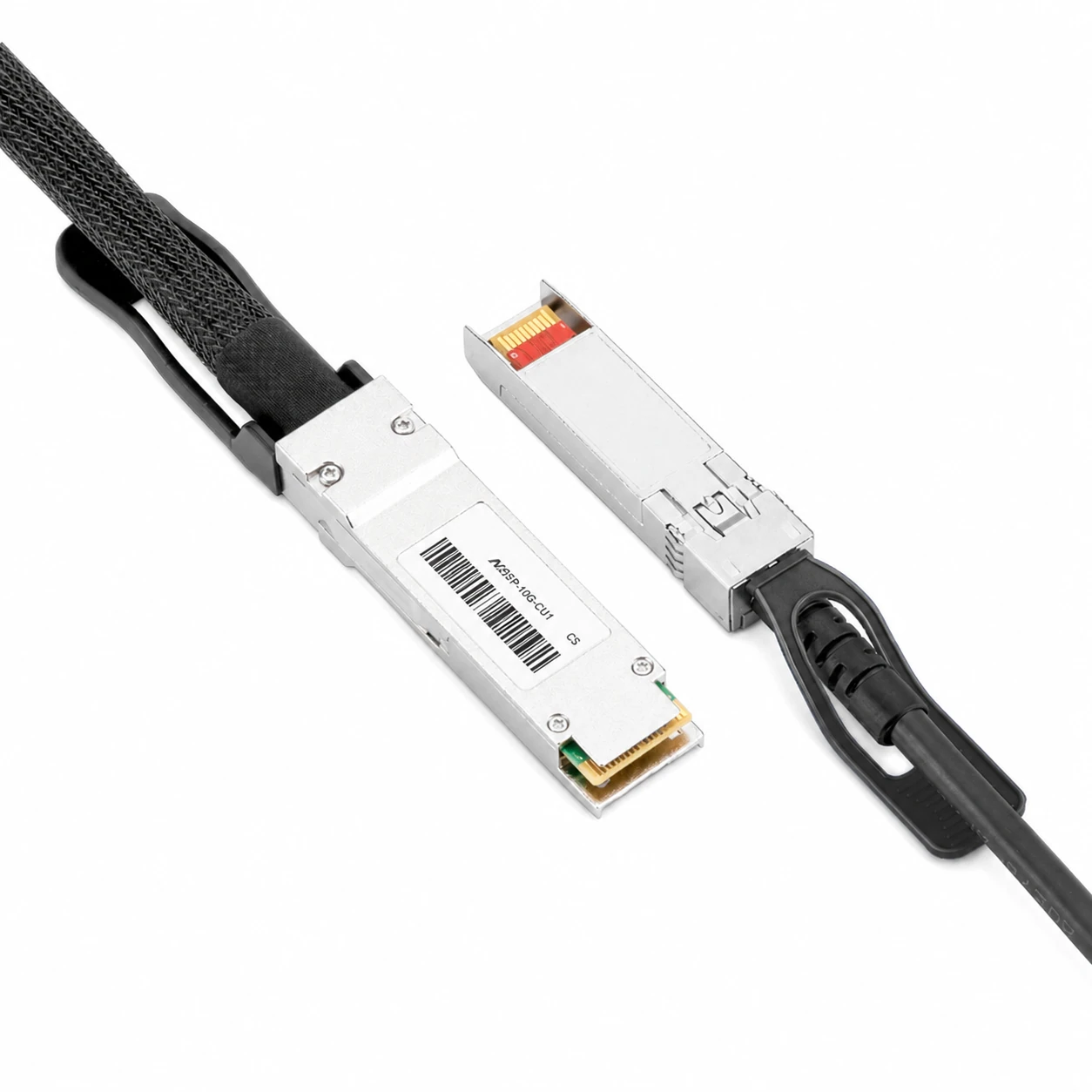 1m (3ft) 40G QSFP+ to 4X10G SFP+ Passive Direct Attach Copper Breakout Cable for Cisco 30AWG view 5