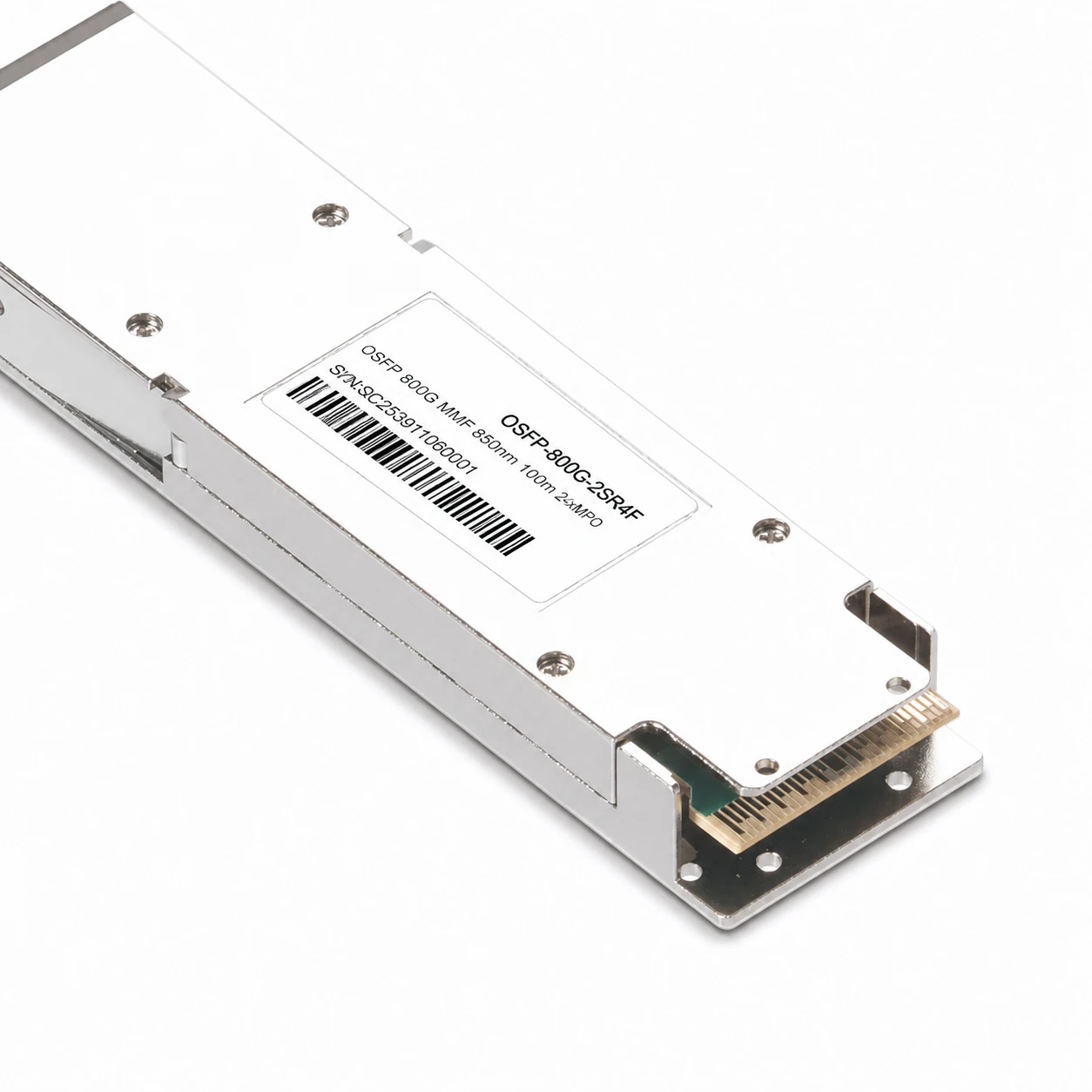 NVIDIA/Mellanox Coding Target Coherent VCSEL & Broadcom DSP 800G OSFP 2xSR4/SR8 Transceiver (Flat Top) view 4