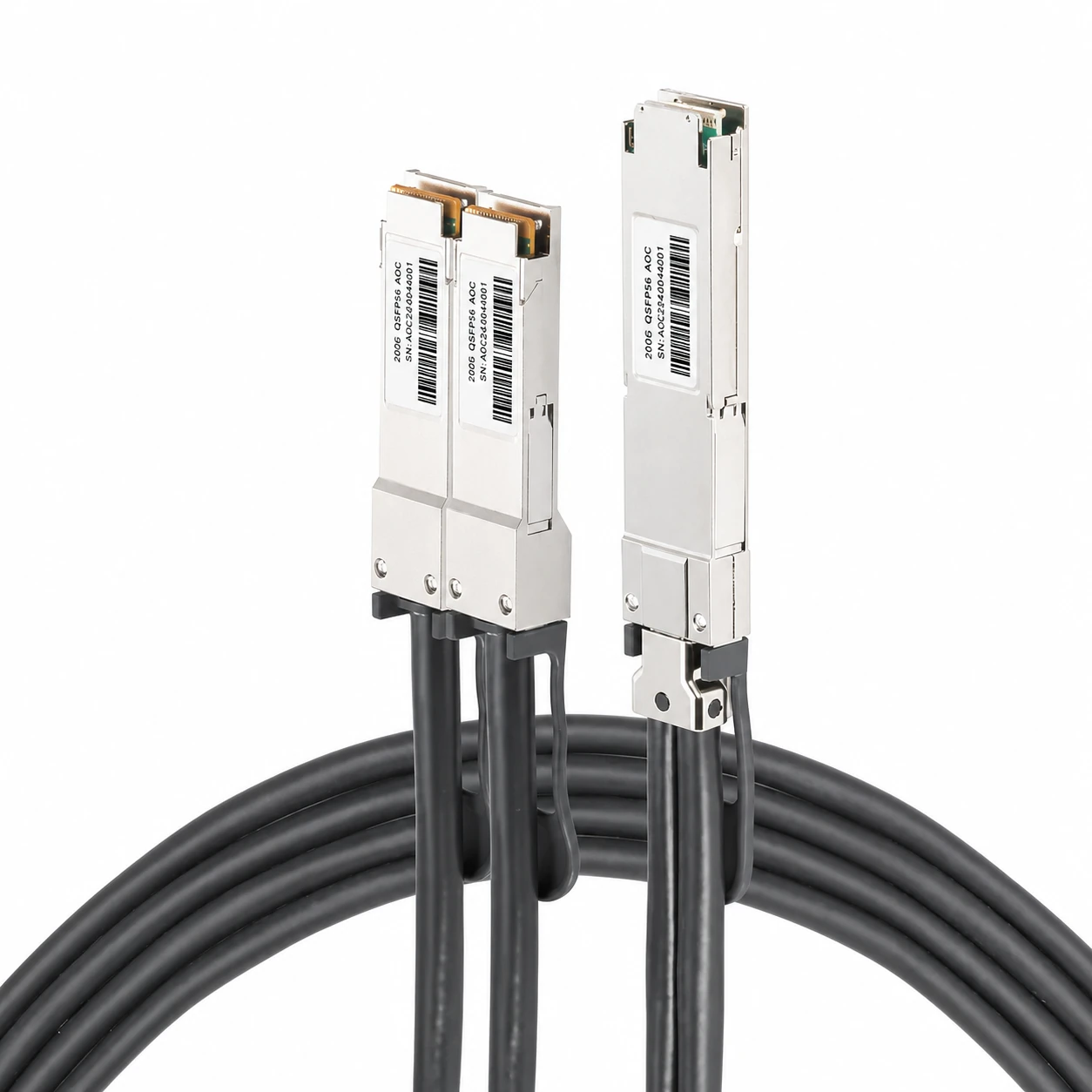 2m InfiniBand NDR DAC Splitter Cable 400G(Flat Top) to 2x200G(Flat Top) view 2
