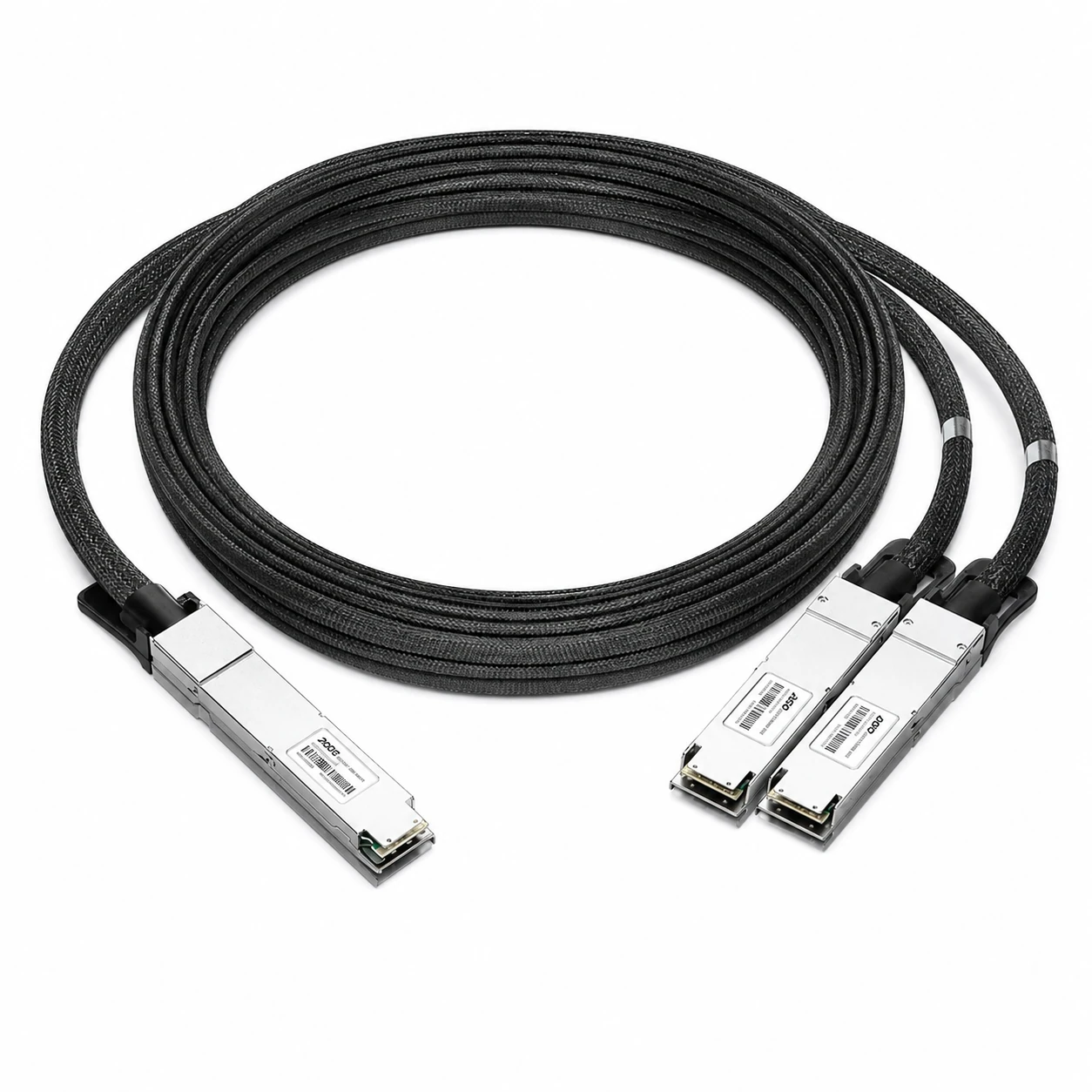 3m (10ft) NVIDIA/Mellanox Compatible 800G OSFP to 2x400G OSFP Breakout Active Electrical Cable view 2