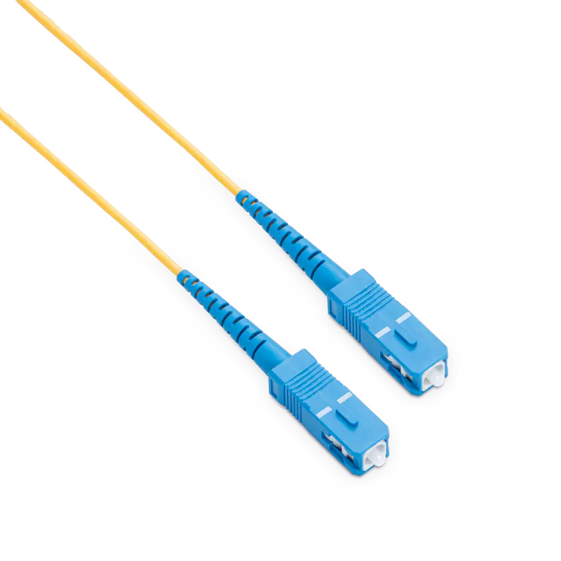 1m (3ft) OS2 SC UPC to SC UPC Simplex PVC (OFNR) 2.0mm Fiber Optic Patch Cable view 3