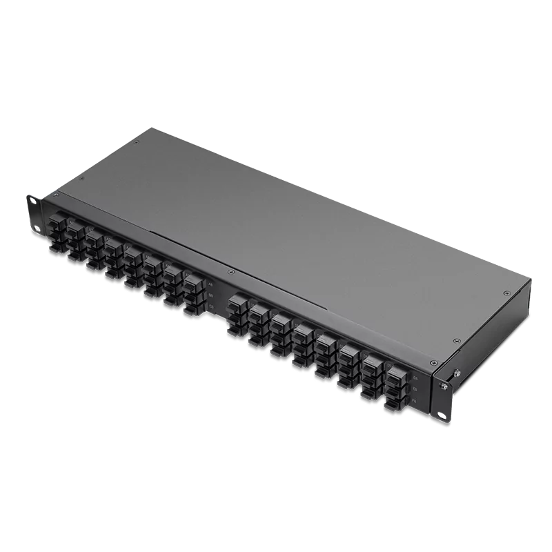 1U 192F MPO Shuffle Box (48x8F, OM4) Type4 for Scalable AI Data Center Cabling view 2