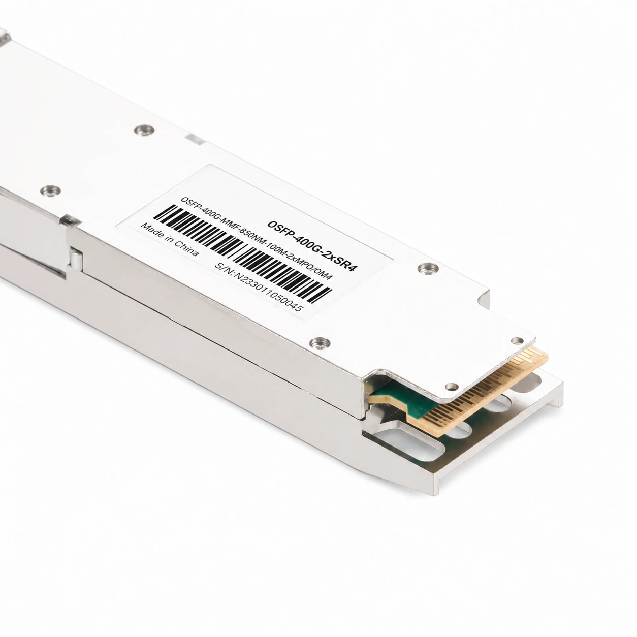 NVIDIA/Mellanox Compatible OSFP-400G-2xSR4 Finned Top Optical Transceiver view 4