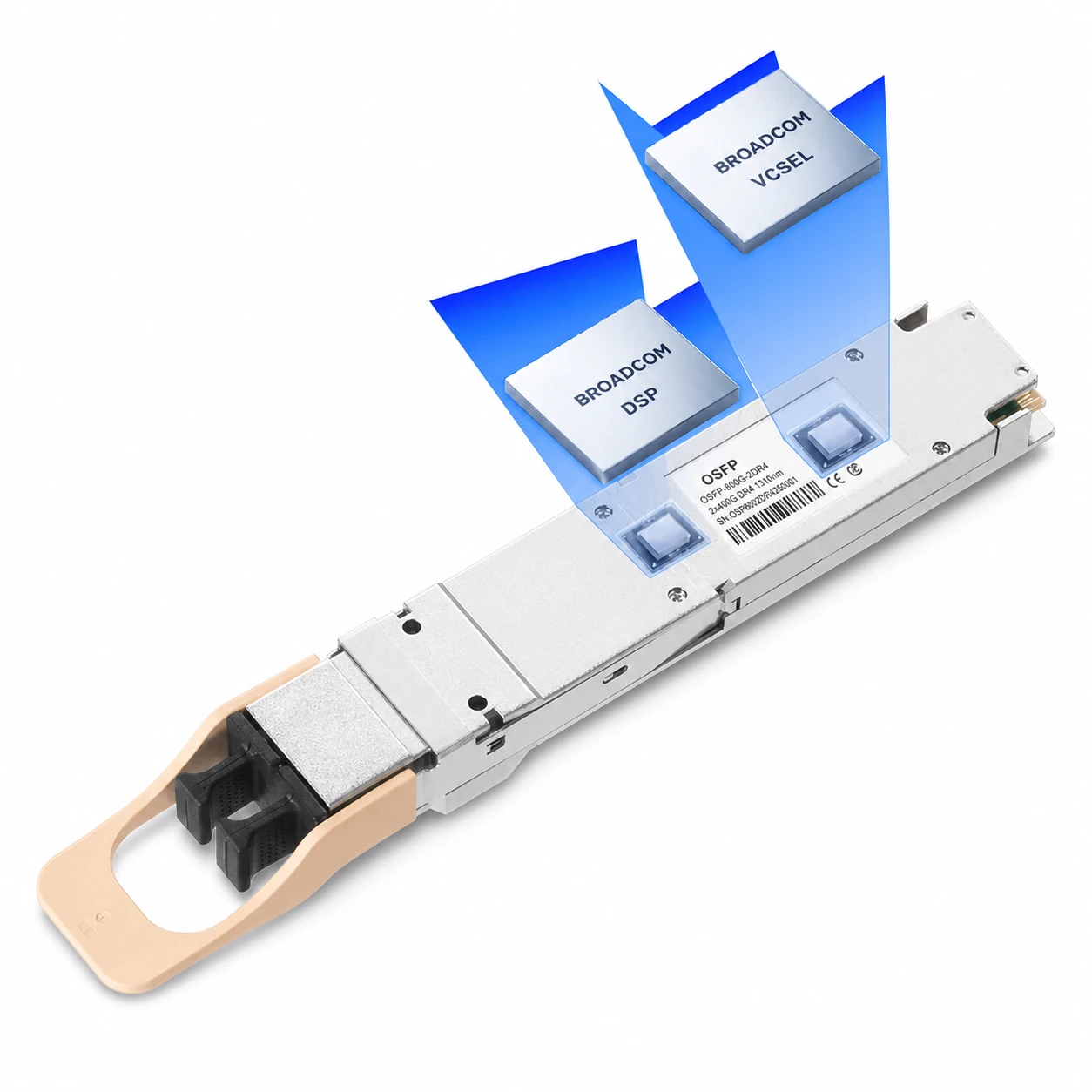 980-9I51A-00NS00 OSFP-800G-2VR4F 800G Twin-port