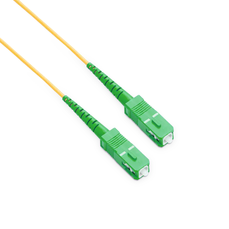 1m (3ft) OS2 SC APC to SC APC Simplex PVC (OFNR) 2.0mm Fiber Optic Patch Cable view 3