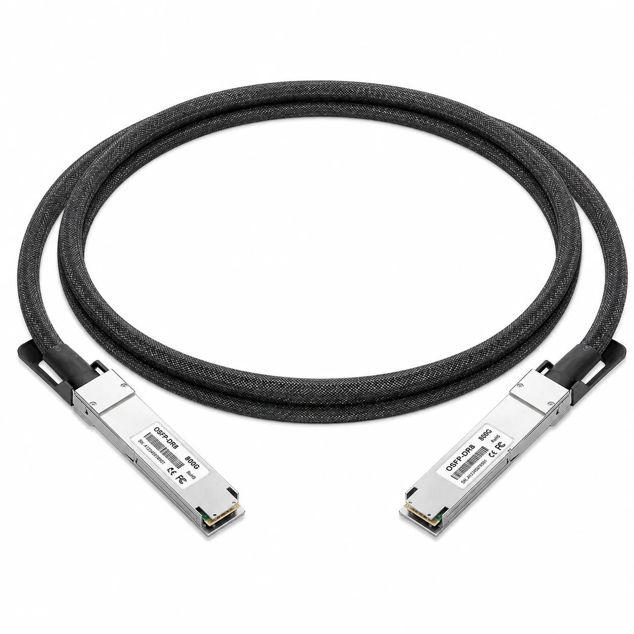 NVIDIA/Mellanox Compatible 1m (3ft) InfiniBand XDR Passive Direct Attach Copper Cable Twin-port 2x800Gb/s OSFP224 RHS/Flat... view 2