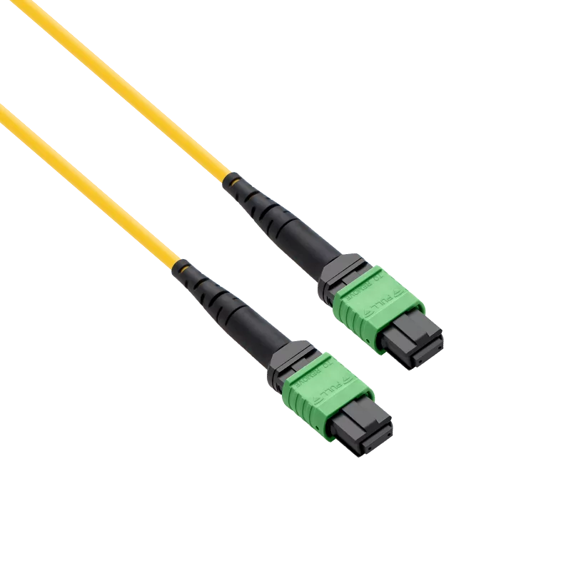 10m (33ft) 4 x MPO-8 APC (Female) to 4 x MPO-8 APC (Female) Shuffle Trunk Cable OS2 Single Mode Type 4 32 Fibers LSZH view 2