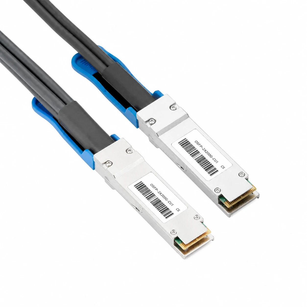 1m (3ft) 200G QSFP56 to 2X100G DSFP Passive DAC Breakout Cable for NVIDIA/Mellanox view 3