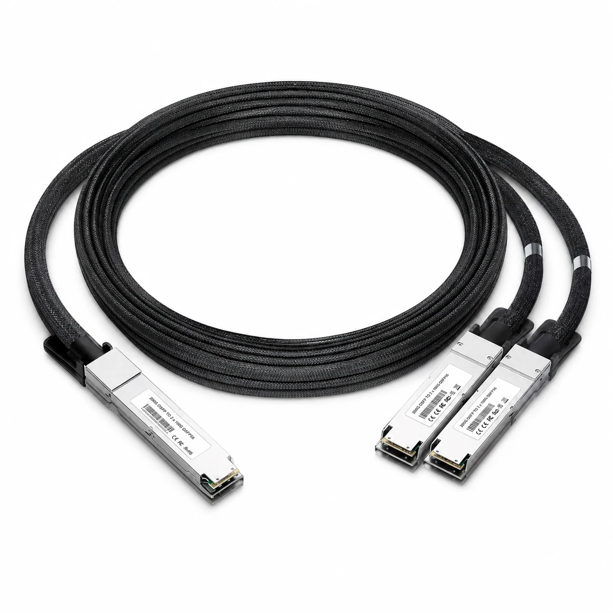 NVIDIA/Mellanox Coding Target MCA7J60-N004 Compatible ACC 4m (13ft) Twin-port 800Gb/s OSFP Finned Top to 2x400Gb/s OSFP... view 2
