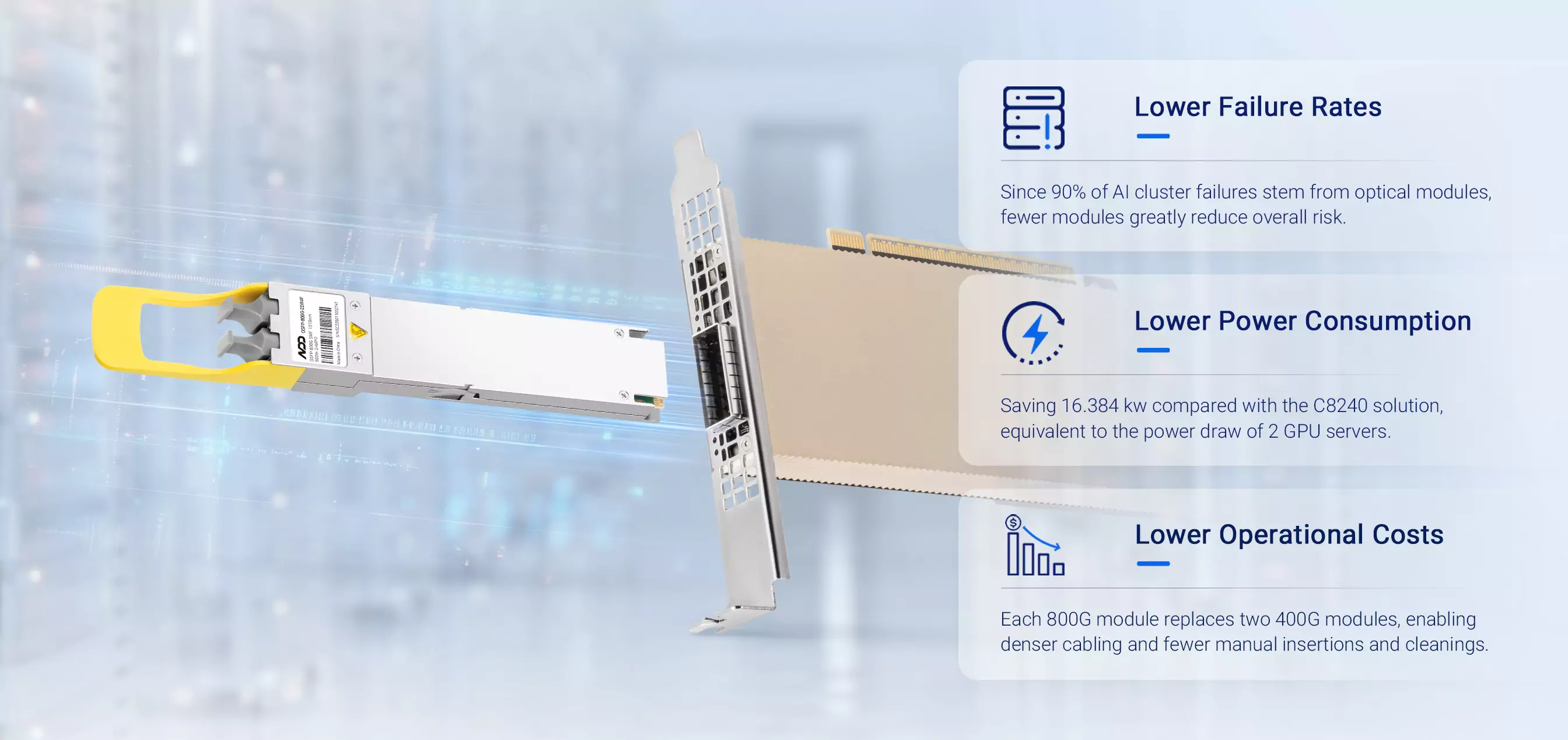 NVIDIA/Mellanox Coding Target MMS4X00-NM-HGX 800G OSFP 2xDR4/DR8 500m Transceiver detail