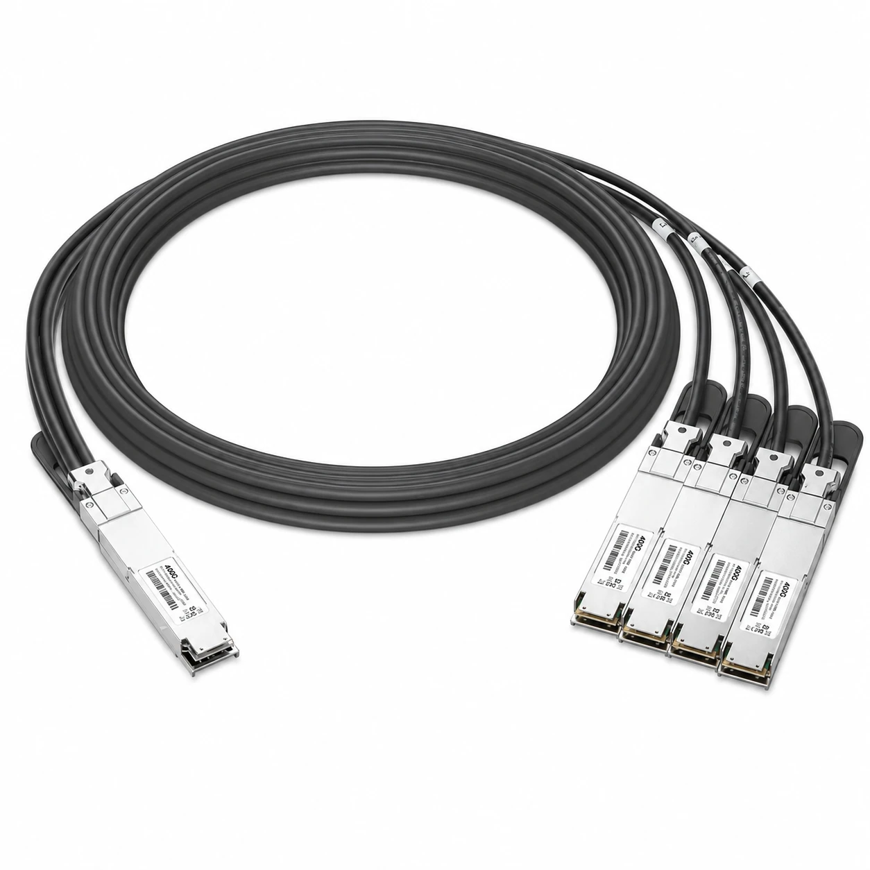 MCP7Y50-N002 Compatible 2m Infiniband NDR DAC Splitter Cable 800G(Finned Top) to 4x200G(Flat Top) view 2