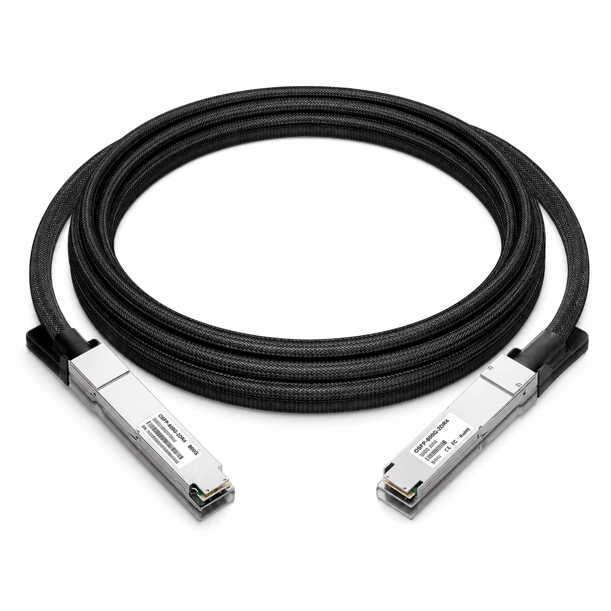 NVIDIA/Mellanox Coding Target MCA4J80-N003-FTF Compatible 3m (10ft) 800G OSFP Fined top to Flat top InfiniBand NDR Active... view 2