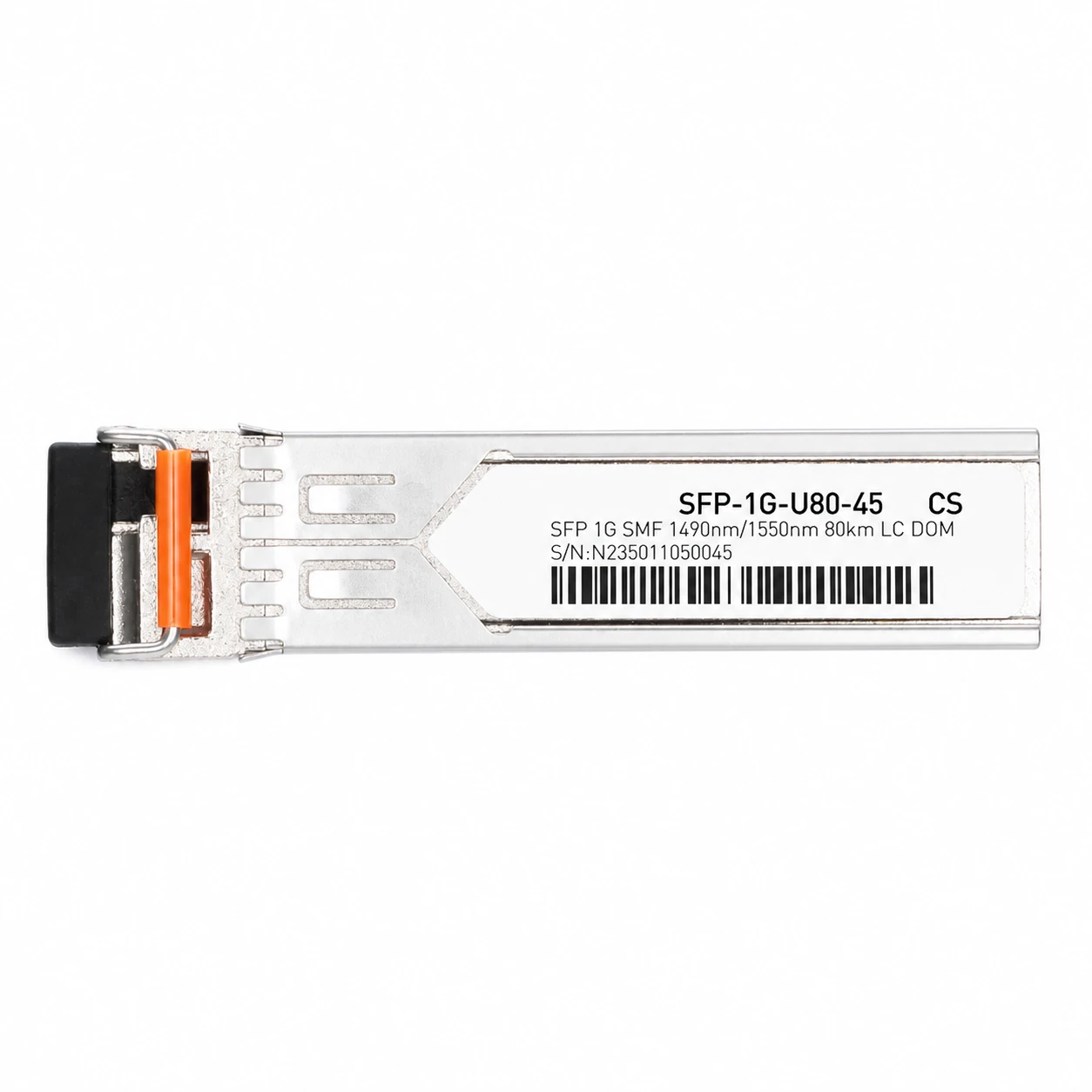 1000BASE-U80-45 SFP TX-1490nm/RX-1550nm 80km SMF Module for Cisco view 2