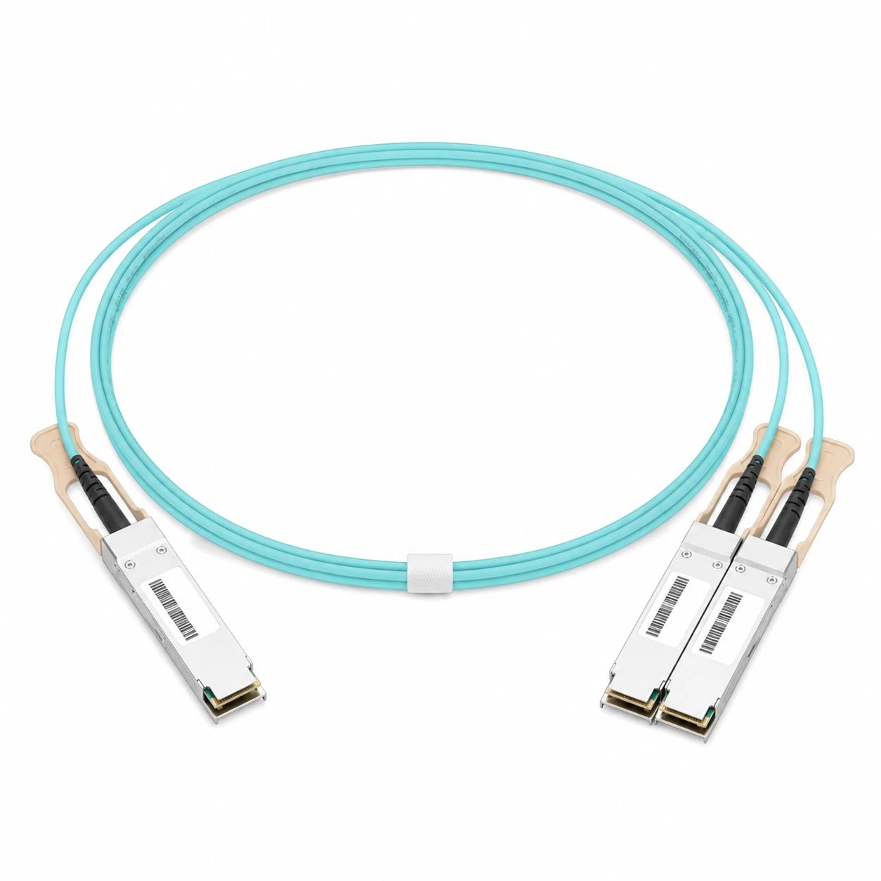 Mellanox Coding Target MFS1S50-H001E InfiniBand HDR 200G QSFP56 AOC Splitter Cable 1m view 2