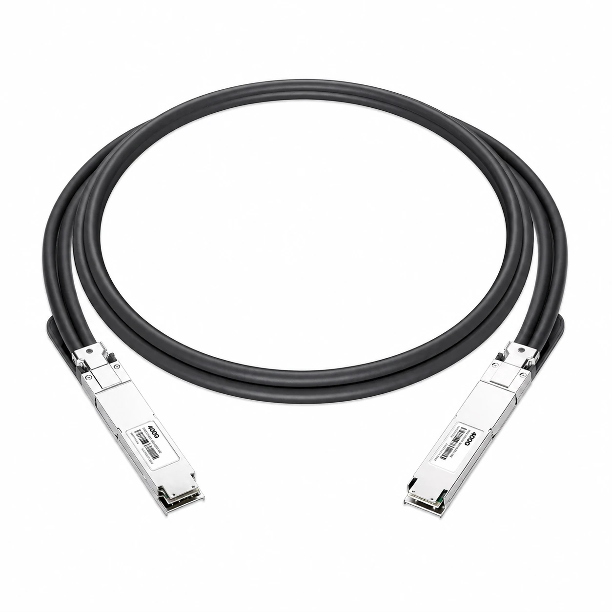 NVIDIA/Mellanox Compatible 1m (3ft) Twin-port 800Gb/s OSFP Finned Top to 800Gb/s OSFP Flat Top Passive Copper Cable DAC view 2