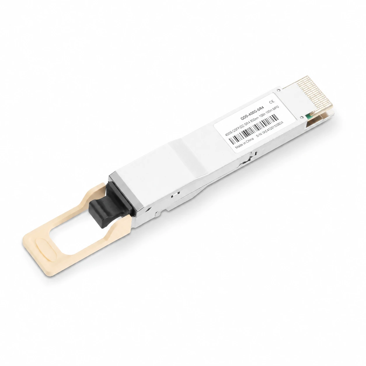NVIDIA/Mellanox Compatible Coherent VCSEL & Broadcom DSP 400GBASE-SR4 QSFP-DD PAM4 850nm 100m Optical Transceiver view 2