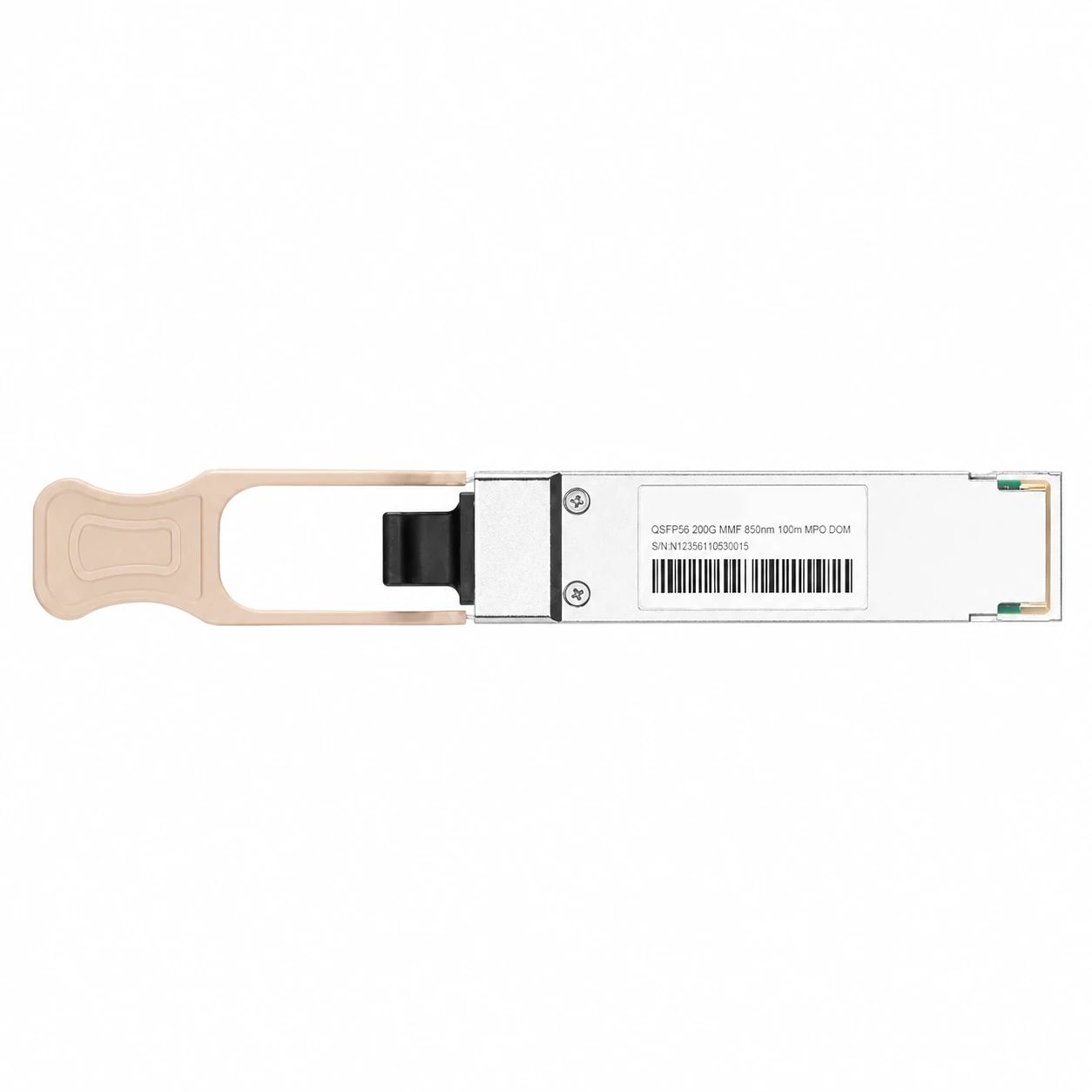 NVIDIA/Mellanox Coding Target MMA1T00-HS InfiniBand HDR 200GBase SR4 100m UPC QSFP56 Transceiver view 2