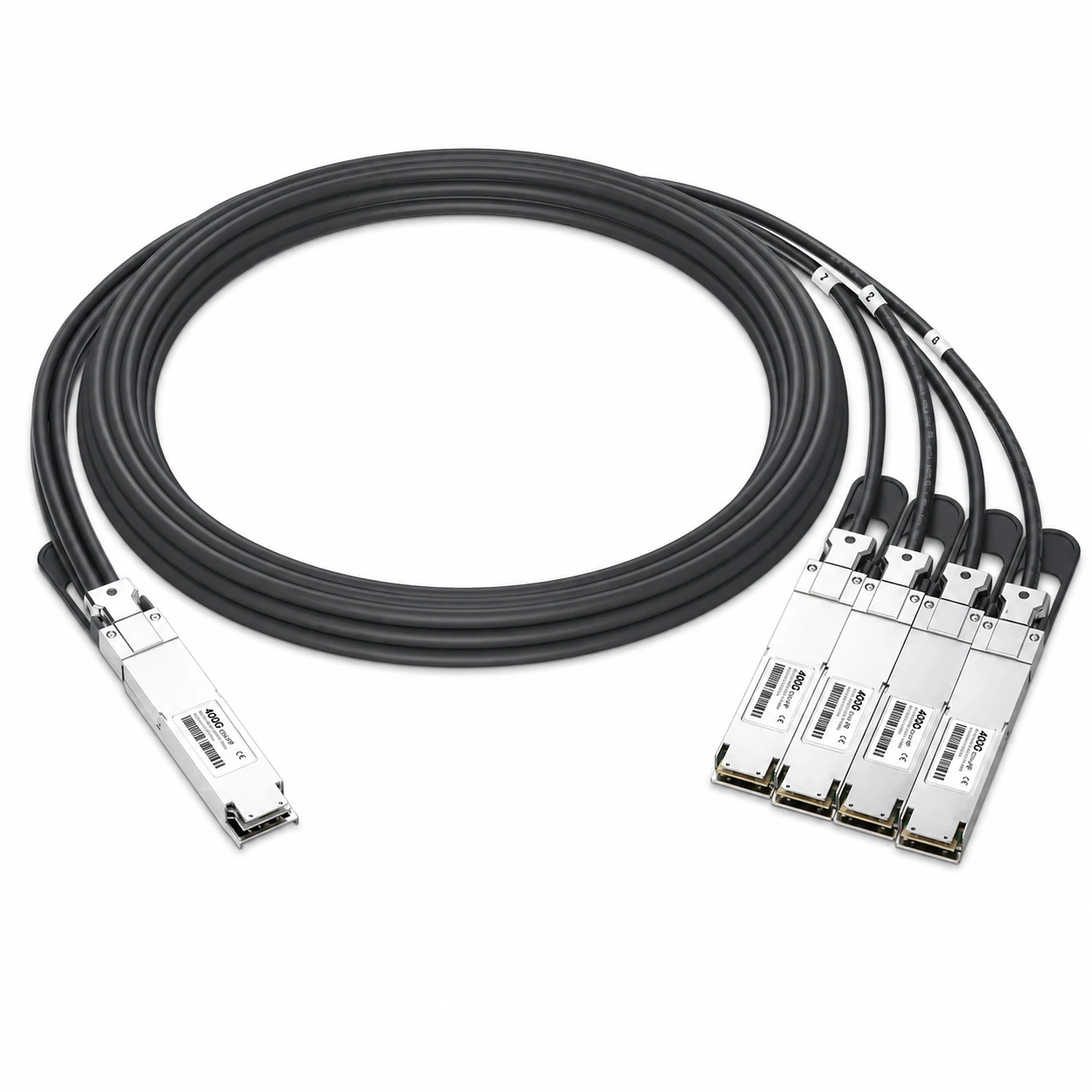 MCP7Y50-N001 NVIDIA/Mellanox Compatible DAC 1m (3ft) Twin-port 800Gb/s OSFP Finned Top to 4x200Gb/s OSFP Flat Top Passive... view 2