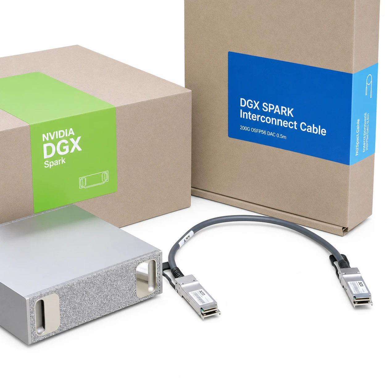 NVIDIA/Mellanox Coding Target 0.5m 200G QSFP56 Passive Direct Attach Cable for DGX Spark Founders Edition... view 4
