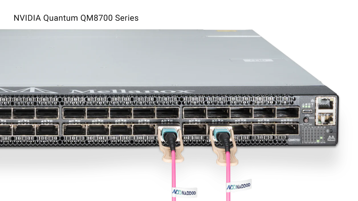 Mellanox Coding Target MFS1S50-H001E InfiniBand HDR 200G QSFP56 AOC Splitter Cable 1m detail