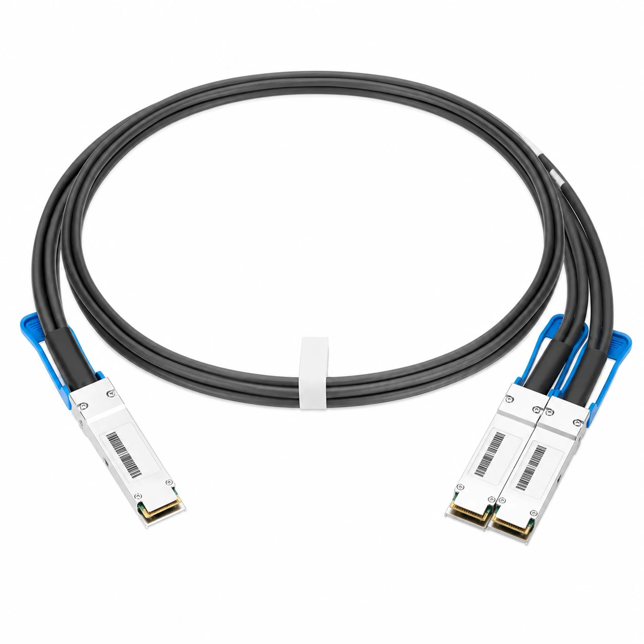 1m (3ft) 200G QSFP56 to 2X100G DSFP Passive DAC Breakout Cable for NVIDIA/Mellanox view 2